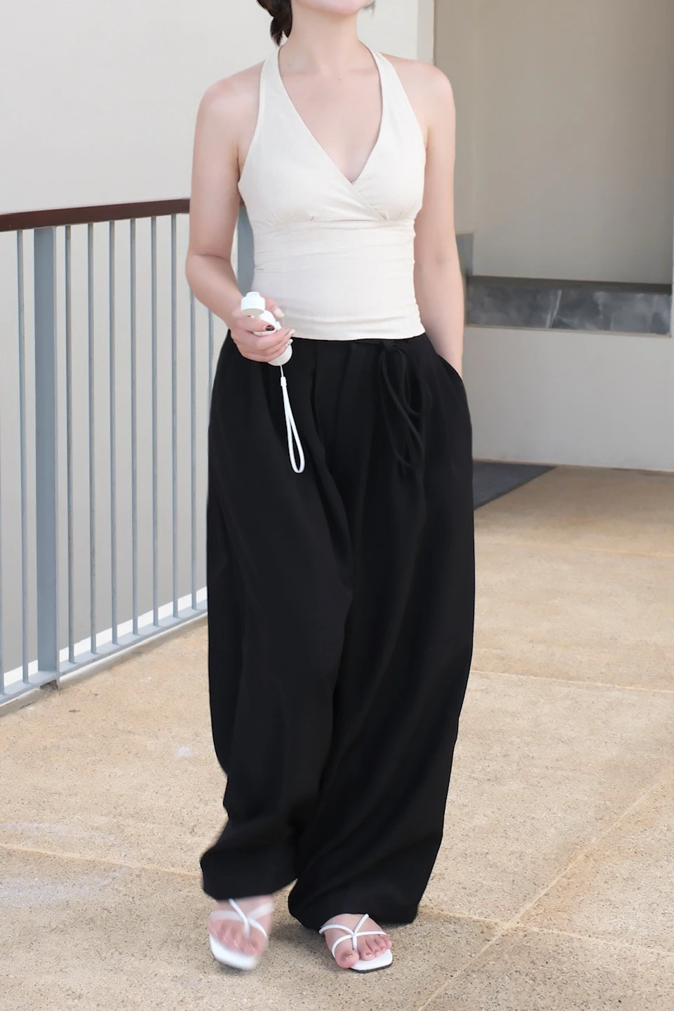 Quần 5 ly suông rộng tôn chân kèm đai rời Unleashedvn NĂM Pleated Pants - Đen - S - Hình 3