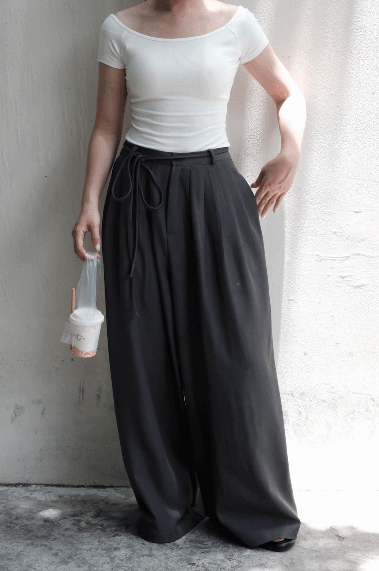 Quần 5 ly suông rộng tôn chân kèm đai rời Unleashedvn NĂM Pleated Pants